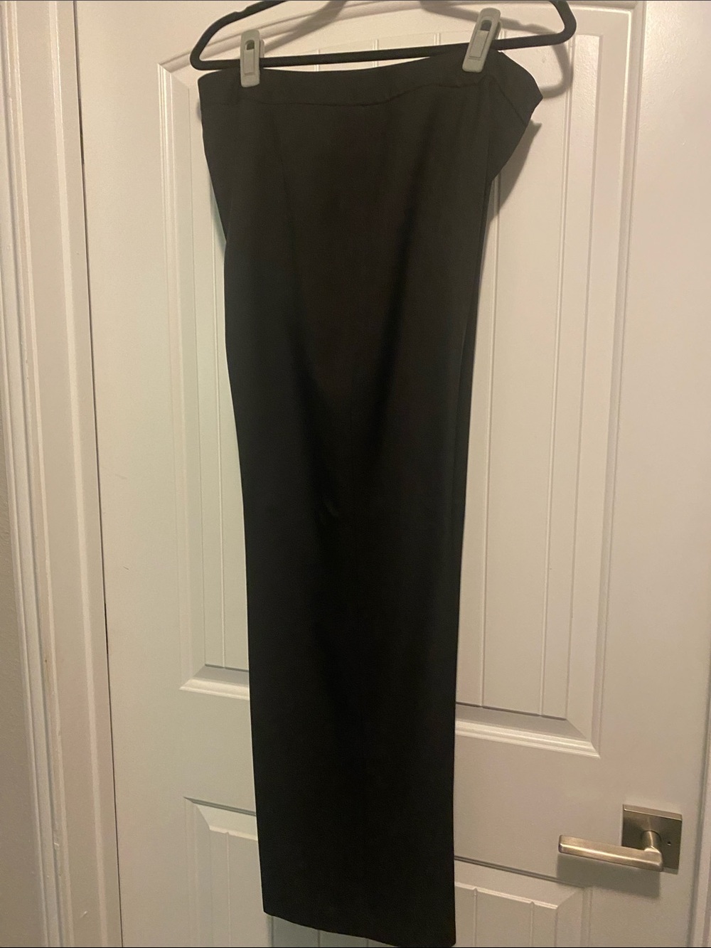Kasper Black Strapless Maxi Column Dress